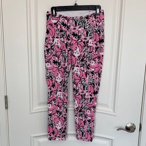 Lilly Pulitzer Luxletic Pink and Black Leggings